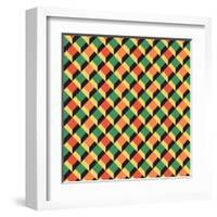 Geometric Seamless Pattern-Shonkar-Framed Art Print