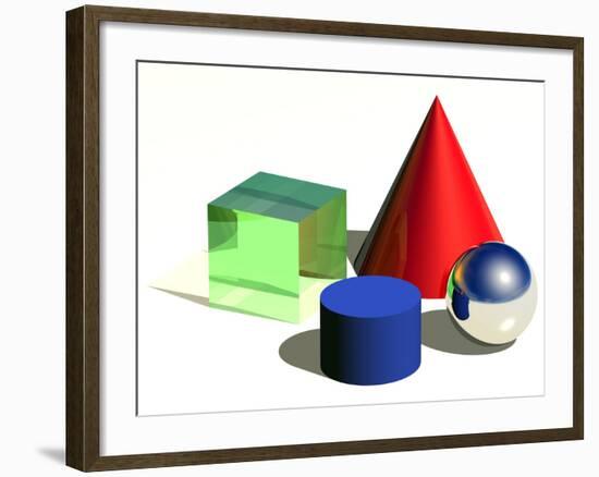 Geometric Shapes, Artwork-Laguna Design-Framed Photographic Print