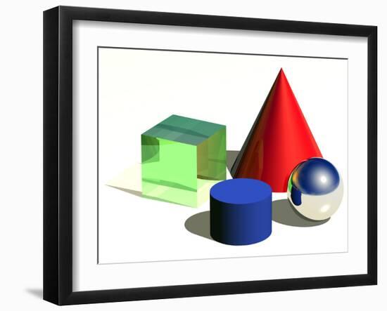 Geometric Shapes, Artwork-Laguna Design-Framed Photographic Print