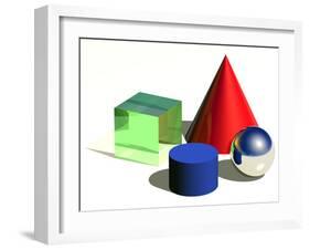 Geometric Shapes, Artwork-Laguna Design-Framed Photographic Print