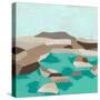 Geometric Shoals I-June Vess-Stretched Canvas