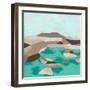 Geometric Shoals I-June Vess-Framed Art Print