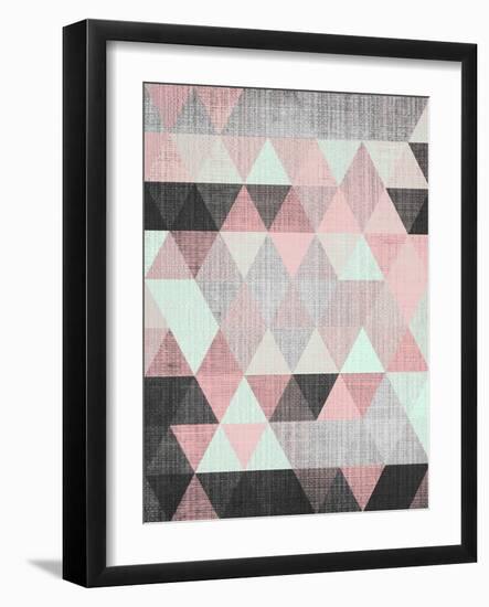 Geometric Small-LILA X LOLA-Framed Art Print