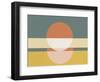 Geometric Sunrise I-Eline Isaksen-Framed Art Print