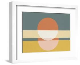 Geometric Sunrise I-Eline Isaksen-Framed Art Print