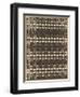 Geometric Tan and Black Patterns-null-Framed Art Print