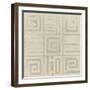 Geometric Tone on Tone III Dark-Kathrine Lovell-Framed Art Print