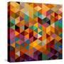 Geometric Triangle Pattern-cienpies-Stretched Canvas
