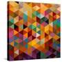 Geometric Triangle Pattern-cienpies-Stretched Canvas