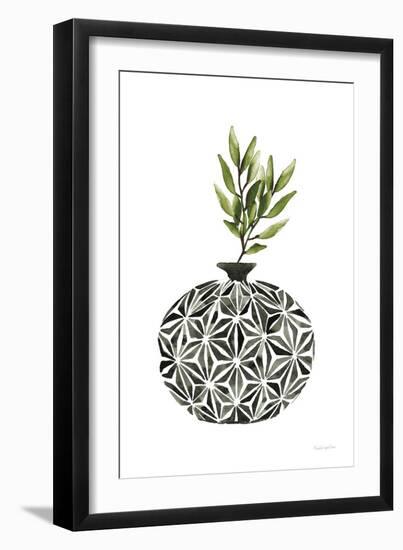 Geometric Vases IV Green-Mercedes Lopez Charro-Framed Art Print