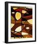 Geometric Waves-Ruth Palmer-Framed Art Print