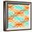 Geometric Wavy Lines Pattern-klivenkova-Framed Art Print