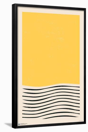 Geometric - Yellow-Trends International-Framed Poster