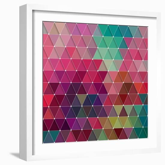 Geometric-Maksim Krasnov-Framed Art Print