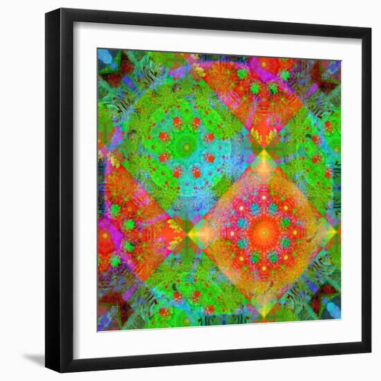 Geometrical Ornament of Flower Photos-Alaya Gadeh-Framed Photographic Print