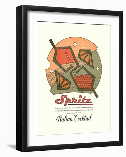 Geometrical Spritz Print-Dionisis Gemos-Framed Giclee Print