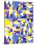 Geometrics Blue-Josefina Baumann-Stretched Canvas