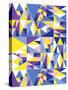 Geometrics Blue-Josefina Baumann-Stretched Canvas