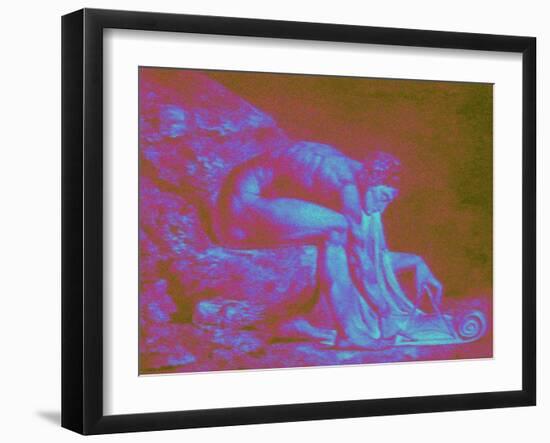 Geometrist: Isaac Newton...Pix-Elated, 2014-Peter McClure-Framed Giclee Print