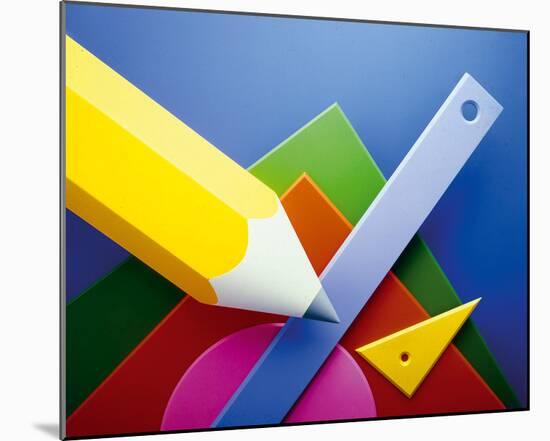 Geometry-Frank Farrelly-Mounted Giclee Print