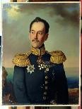 Portrait of Vice-Admiral Nikolai Rimsky-Korsakov (1793-1848)-Georg Botmann-Framed Stretched Canvas