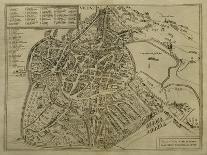 Paris Map, 1581-Georg Braun-Giclee Print