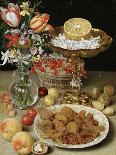 A Still Life with Strawberries on a Silver Plate, a Tazza with Sweetmeats, a Silver Gilt Bowl of…-Georg Flegel-Giclee Print