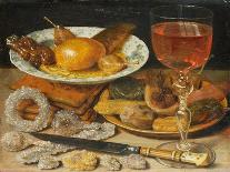 A Still Life with Strawberries on a Silver Plate, a Tazza with Sweetmeats, a Silver Gilt Bowl of…-Georg Flegel-Giclee Print