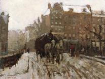 Labourers Pulling a Heavily Laden Cart on Jacob van Lennepkade, Amsterdam, 1900-Georg-Hendrik Breitner-Giclee Print