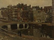 Bridge over Singel Canal by the Paleisstraat, Amsterdam, C.1895-1900-Georg-Hendrik Breitner-Stretched Canvas