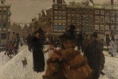 Bridge over Singel Canal by the Paleisstraat, Amsterdam, C.1895-1900-Georg-Hendrik Breitner-Giclee Print