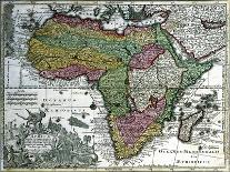 Map of Africa, from 'Atlas Minor', Published in Augsburg, First Half of Eighteenth Century-Georg Matthäus Seutter-Mounted Giclee Print