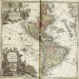 Map of the Americas, 1744-Georg Matthäus Seutter-Giclee Print