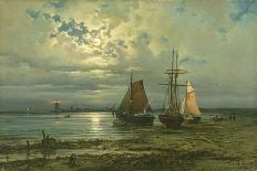 The Port of Hamburg, 1893-Georg Schmitz-Stretched Canvas