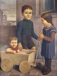 Three Children; Drei Kinder, 1926-Georg Schrimpf-Giclee Print