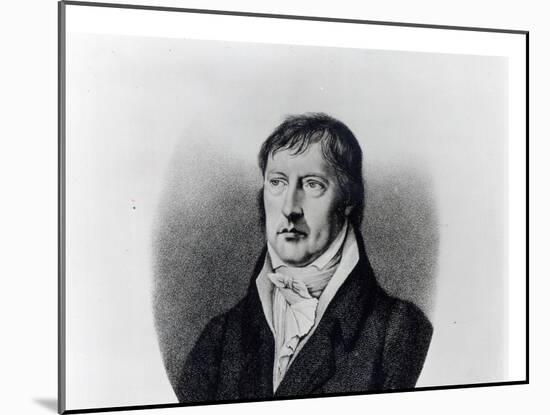 Georg Wilhelm Friedrich Hegel, Engraved by F.W Bollinger, C.1825-Johann Christian Xeller-Mounted Giclee Print