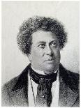 Portrait of the Author Alexandre Dumas, 19th Century-Georg Wilhelm Timm-Stretched Canvas
