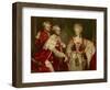 George, 2nd Earl Harcourt, His Wife Elizabeth, and Brother William, 1780-Sir Joshua Reynolds-Framed Giclee Print