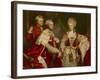 George, 2nd Earl Harcourt, His Wife Elizabeth, and Brother William, 1780-Sir Joshua Reynolds-Framed Giclee Print