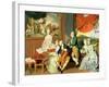 George, 3rd Earl Cowper, with the Family of Charles Gore, c.1775-Johann Zoffany-Framed Giclee Print