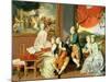 George, 3rd Earl Cowper, with the Family of Charles Gore, c.1775-Johann Zoffany-Mounted Giclee Print