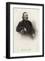 George a Custer American Soldier Probably Circa 1863-Rogers-Framed Art Print