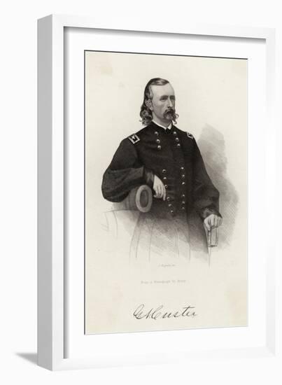 George a Custer American Soldier Probably Circa 1863-Rogers-Framed Art Print