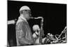 George Adams (Tenor Saxophone) Playing at the Newport Jazz Festival, Middlesbrough, 1978-Denis Williams-Mounted Photographic Print