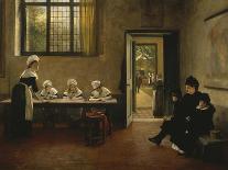 The Arrival at the Orphanage, 1879-George Adolphus Storey-Giclee Print