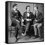 George Alfred Townsend, Mark Twain and David Gray, 1871-Science Source-Framed Stretched Canvas