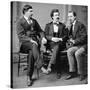 George Alfred Townsend, Mark Twain and David Gray, 1871-Science Source-Stretched Canvas