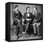 George Alfred Townsend, Mark Twain and David Gray, 1871-Science Source-Framed Stretched Canvas