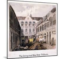 George and Blue Boar Inn, Holborn, London, C1850-null-Mounted Giclee Print