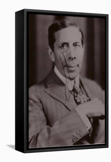 George Arliss, English Actor, Playwright and Filmmaker-null-Framed Stretched Canvas